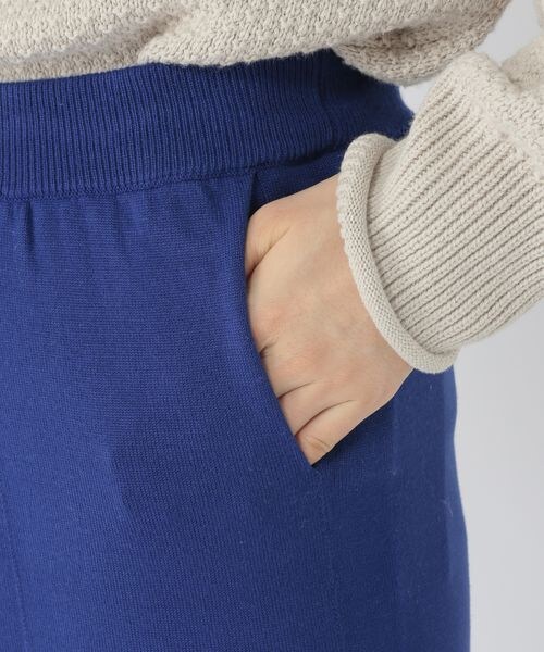 studio CLIP（スタディオクリップ）の「12ゲージニットパンツ（パンツ・レディース・オフホワイト11/ブラック19/ブルー80・M/L）」の11枚目の写真