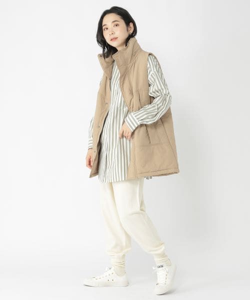 studio CLIP（スタディオクリップ）の「12ゲージニットパンツ（パンツ・レディース・オフホワイト11/ブラック19/ブルー80・M/L）」の4枚目の写真