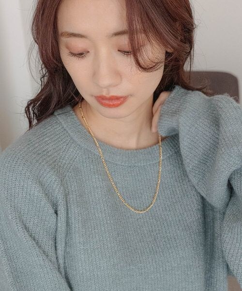 mysty woman（ミスティウーマン）の「コンビチェーンマンテルネックレス（アクセサリー・レディース・シルバー12/ゴールド52・F）」の2枚目の写真
