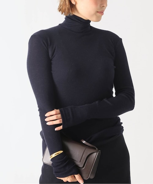 WOOLY RIB タートルネック リブ　Deuxieme Classe WOOLY RIB タートルネック リブ Deuxieme Classe ハイネックカットソー