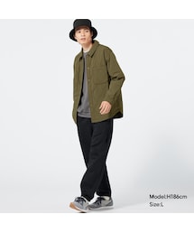 GU（ジーユー）の「ヘビーウェイトスウェットワイドイージーパンツ+EC(丈長め73.0cm)（ロング・メンズ）」