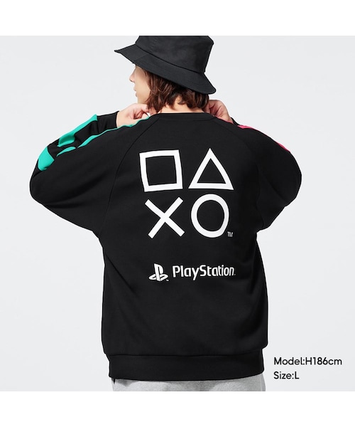 GU(ジーユー)の「ダブルフェイスプルオーバー(長袖) for PlayStation(長袖・メンズ・GCL0909・GML003)」の1枚目の写真