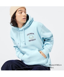 GU（ジーユー）の「ヘビーウェイトスウェットパーカ(長袖) Columbia University in the City of New York 2（長袖）」