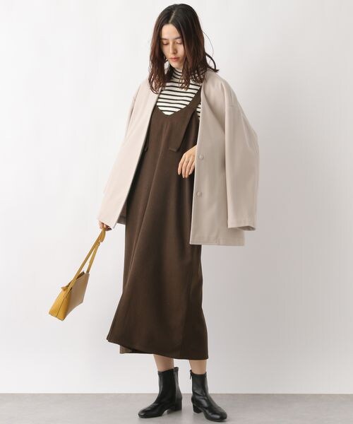 LEPSIM（レプシィム）の「2WAYウールライクジャンスカ（ワンピース/ドレス・レディース・チャコール18/ライトベージュ51/ダークブラウン58・FREE SIZE）」の10枚目の写真