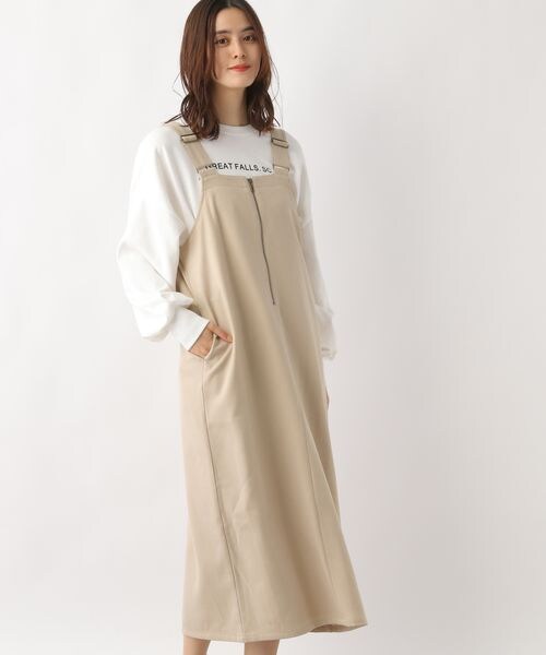 LEPSIM（レプシィム）の「2WAYウールライクジャンスカ（ワンピース/ドレス・レディース・チャコール18/ライトベージュ51/ダークブラウン58・FREE SIZE）」の7枚目の写真