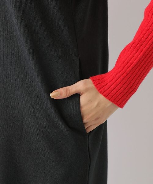 LEPSIM（レプシィム）の「2WAYウールライクジャンスカ（ワンピース/ドレス・レディース・チャコール18/ライトベージュ51/ダークブラウン58・FREE SIZE）」の20枚目の写真