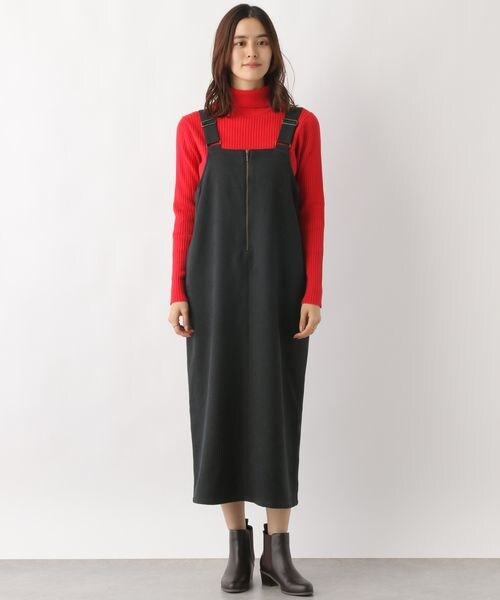 LEPSIM（レプシィム）の「2WAYウールライクジャンスカ（ワンピース/ドレス・レディース・チャコール18/ライトベージュ51/ダークブラウン58・FREE SIZE）」の15枚目の写真