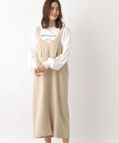 LEPSIM（レプシィム）の「2WAYウールライクジャンスカ（ワンピース/ドレス・レディース・チャコール18/ライトベージュ51/ダークブラウン58・FREE SIZE）」の8枚目の写真