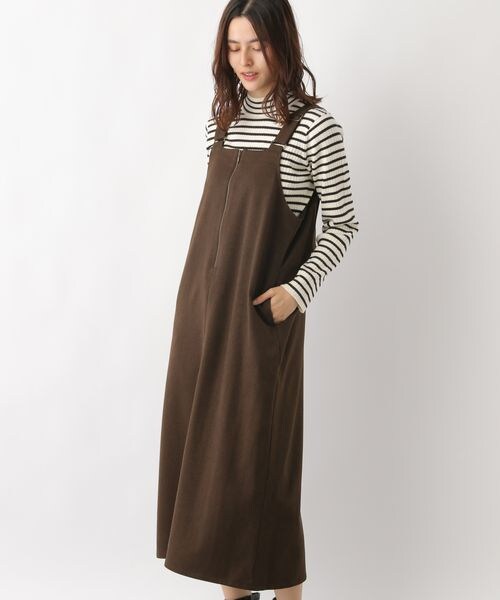 LEPSIM（レプシィム）の「2WAYウールライクジャンスカ（ワンピース/ドレス・レディース・チャコール18/ライトベージュ51/ダークブラウン58・FREE SIZE）」の14枚目の写真