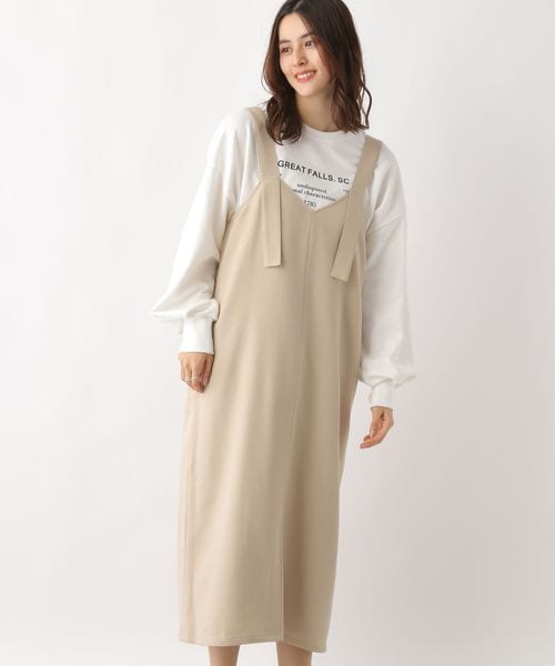 LEPSIM（レプシィム）の「2WAYウールライクジャンスカ（ワンピース/ドレス・レディース・チャコール18/ライトベージュ51/ダークブラウン58・FREE SIZE）」の9枚目の写真