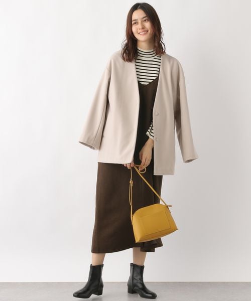 LEPSIM（レプシィム）の「2WAYウールライクジャンスカ（ワンピース/ドレス・レディース・チャコール18/ライトベージュ51/ダークブラウン58・FREE SIZE）」の11枚目の写真
