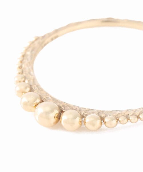 Lilas(リラ)の「《予約》グラデーションボールテクスチャーリング K10(腕時計・ゴールド/(090)/7/残り1点/フリー/11/13/残り2点/15)」の9枚目の写真