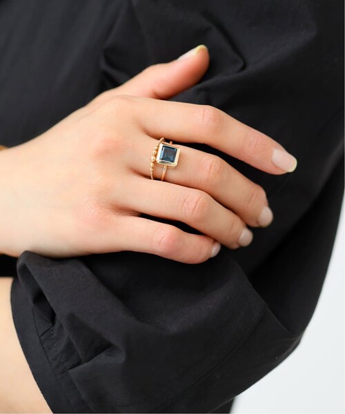 Lilas(リラ)の「《予約》グラデーションボールテクスチャーリング K10(腕時計・ゴールド/(090)/7/残り1点/フリー/11/13/残り2点/15)」の5枚目の写真