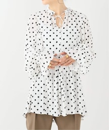 IENA（イエナ）の「ドットギャザースクエア切り替えブラウス（その他）」