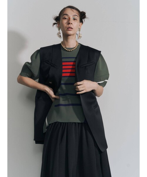 専用】UN3D. リネン混タックアップジャケット UN3D.（アンスリード）の