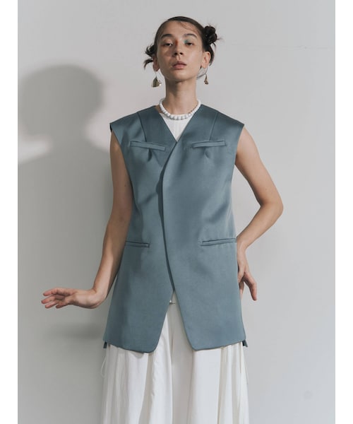 UN3D.（アンスリード）の「SATIN VEST【セットアップ着用可能