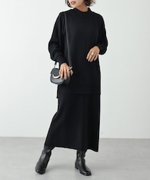 OUVRAGE CLASSE | ニットセットジャンスカワンピース(ワンピース)