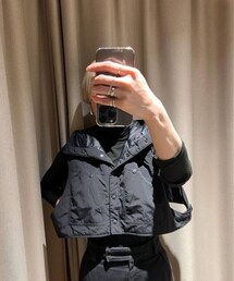 ear PAPILLONNER（イアパピヨネ）の「【BURLAP OUTFITTER】手洗い可・フード付きベスト（その他アウター）」