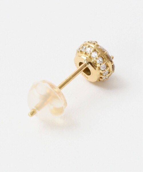 Lilas（リラ）の「パヴェティアドロップモチーフピアス K18