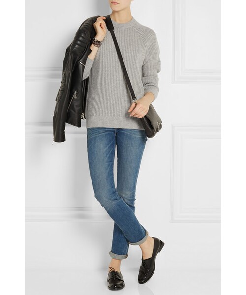 alexanderwang(アレキサンダーワン)の「T by Alexander Wang Wool and cashmere-blend sweater(ニット/セーター・レディース・Gray・medium/x small/small/large)」の5枚目の写真