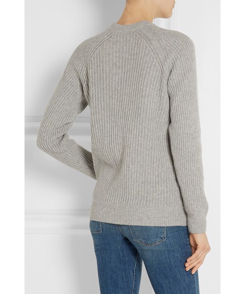 alexanderwang(アレキサンダーワン)の「T by Alexander Wang Wool and cashmere-blend sweater(ニット/セーター・レディース・Gray・medium/x small/small/large)」の4枚目の写真