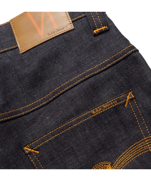 Nudie Jeans（ヌーディージーンズ）の「Nudie Jeans Thin Finn Slim-Fit Organic Dry Denim Jeans（デニムパンツ・メンズ・Blue・30W 32L/38W 34L/28W 32L/32W 32L/36W 34L/34W 34L/36W 32L/38W 32L/33W 34L/32W 34L/34W 32L/31W 32L/33W 32L）」の4枚目の写真