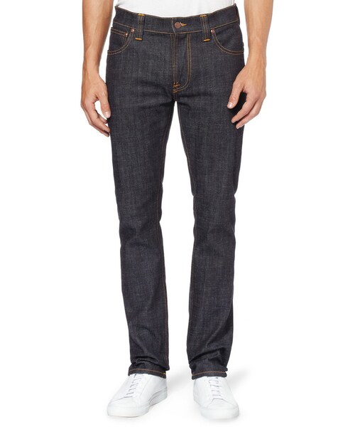 Nudie Jeans（ヌーディージーンズ）の「Nudie Jeans Thin Finn Slim-Fit Organic Dry Denim Jeans（デニムパンツ・メンズ・Blue・30W 32L/38W 34L/28W 32L/32W 32L/36W 34L/34W 34L/36W 32L/38W 32L/33W 34L/32W 34L/34W 32L/31W 32L/33W 32L）」の3枚目の写真