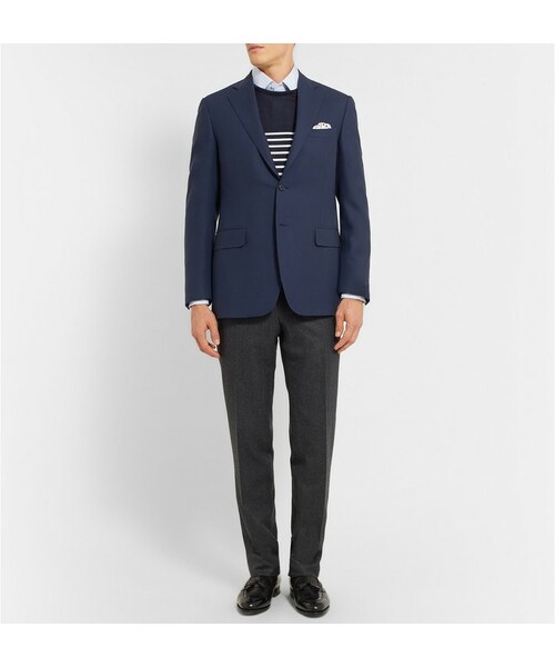 CANALI（カナーリ）の「Canali Blue Water-Resistant Wool