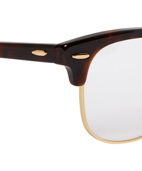 Ray-Ban（レイバン）の「Ray-Ban Clubmaster Acetate And Metal Optical Glasses（メガネ・メンズ・Black/TORTOISESHELL・One Size）」の3枚目の写真