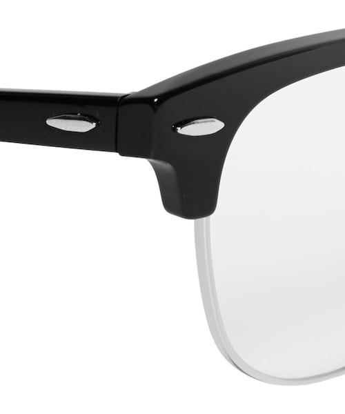 Ray-Ban（レイバン）の「Ray-Ban Clubmaster Acetate And Metal Optical Glasses（メガネ・メンズ・Black/TORTOISESHELL・One Size）」の10枚目の写真