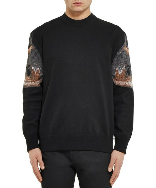 希少 GIVENCHY GENTLEMAN 上質 ストライプ デザイン ニット 希少