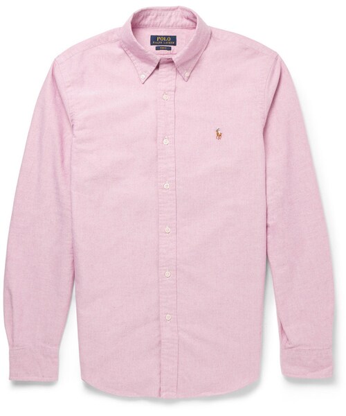 POLO RALPH LAUREN（ポロ ラルフ ローレン）の「Polo Ralph Lauren Slim-Fit Button-Down Collar Cotton Oxford Shirt（シャツ/ブラウス・メンズ・RED/Pink・L/S/XXL/XL/M）」の3枚目の写真