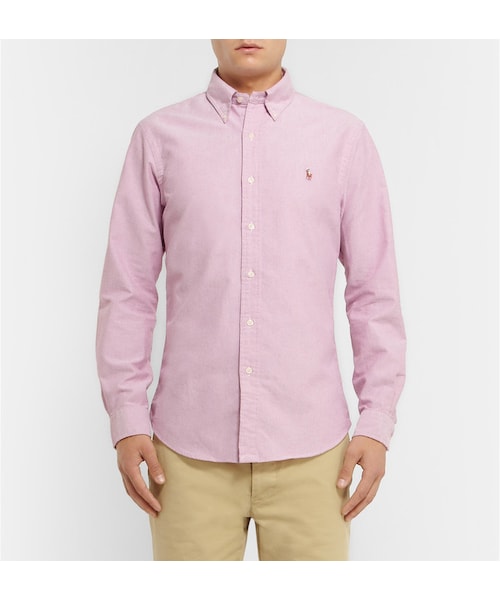 POLO RALPH LAUREN（ポロ ラルフ ローレン）の「Polo Ralph Lauren Slim-Fit Button-Down Collar Cotton Oxford Shirt（シャツ/ブラウス・メンズ・RED/Pink・L/S/XXL/XL/M）」の15枚目の写真