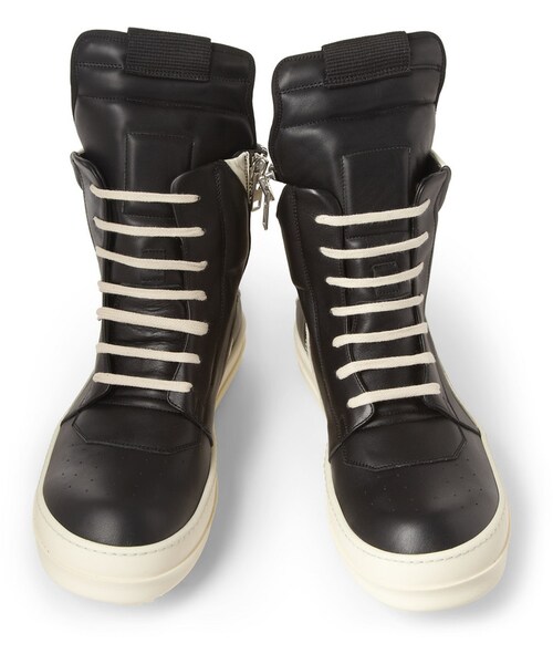 Rick Owens（リックオウエンス）の「Rick Owens Panelled Leather High Top Sneakers（スニーカー・メンズ・Black・EU 40 (US 7)/EU 41 (US 8)/EU 42 (US 9)/EU 43 (US 10)/EU 44 (US 11)/EU 45 (US 12)）」の4枚目の写真