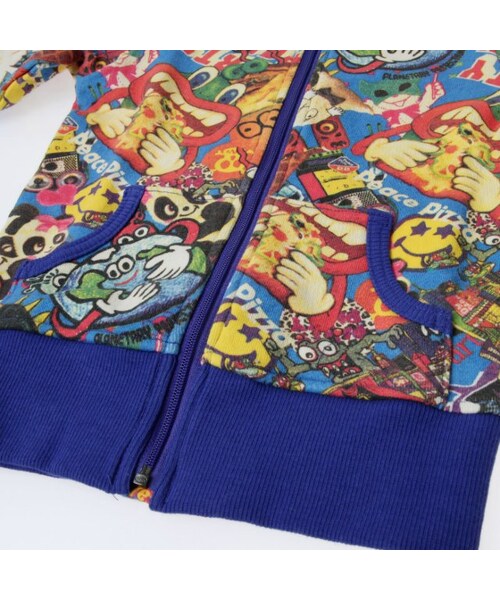 PARTY PARTY（パーティーパーティー）の「裏毛PARKA（トップス・キッズ・ブラック/ブルー/キャメル・70/80/90/95/100/110/120）」の10枚目の写真