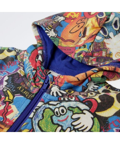 PARTY PARTY（パーティーパーティー）の「裏毛PARKA（トップス・キッズ・ブラック/ブルー/キャメル・70/80/90/95/100/110/120）」の9枚目の写真