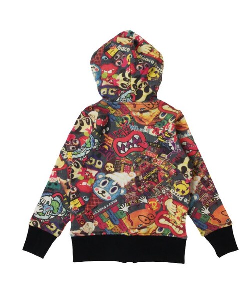 PARTY PARTY（パーティーパーティー）の「裏毛PARKA（トップス・キッズ・ブラック/ブルー/キャメル・70/80/90/95/100/110/120）」の6枚目の写真