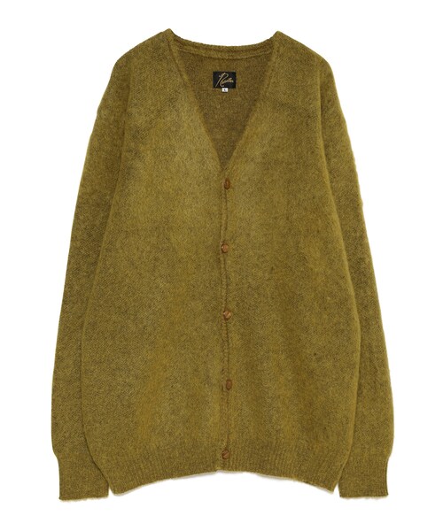 NEEDLES Mohair Cardigan - Solid オリーブ L