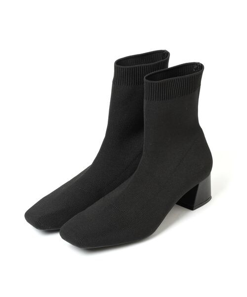 LOWRYS FARM（ローリーズファーム）の「ソックスヒールブーツ（シューズ・レディース・ポインテッド/スクエア・M(23-23.5)/L(24-24.5)）」の4枚目の写真