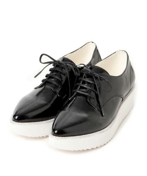 LOWRYS FARM（ローリーズファーム）の「☆WEB先行予約☆アツゾコレースＵＰシューズ（シューズ・レディース・ブラック/シルバー/ネイビー・Ｍ/Ｌ）」の4枚目の写真