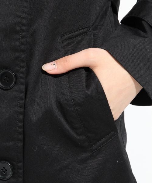 LOWRYS FARM（ローリーズファーム）の「☆WEB先行予約☆ロングトレンチコート（ジャケット/アウター・レディース・ブラック/ベージュ・Ｍ/Ｌ）」の8枚目の写真