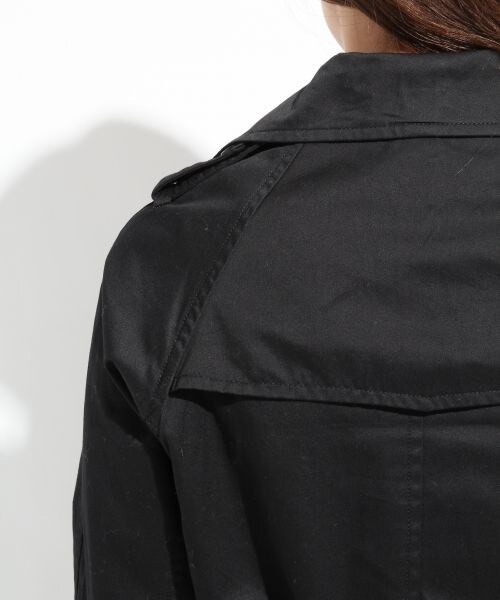 LOWRYS FARM（ローリーズファーム）の「☆WEB先行予約☆ロングトレンチコート（ジャケット/アウター・レディース・ブラック/ベージュ・Ｍ/Ｌ）」の10枚目の写真