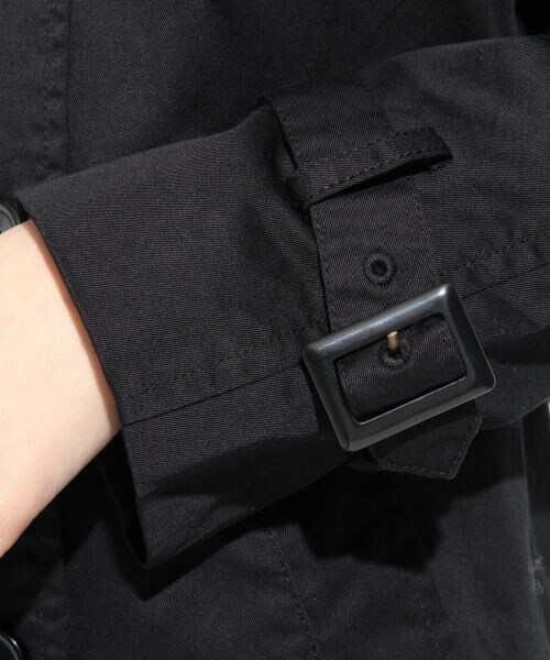 LOWRYS FARM（ローリーズファーム）の「☆WEB先行予約☆ロングトレンチコート（ジャケット/アウター・レディース・ブラック/ベージュ・Ｍ/Ｌ）」の7枚目の写真