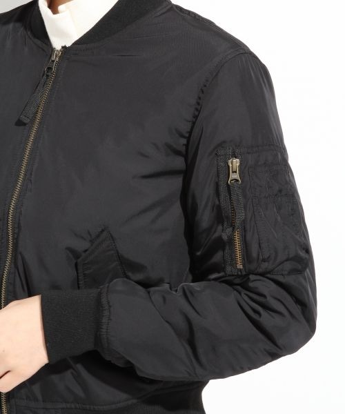 LOWRYS FARM（ローリーズファーム）の「☆WEB先行予約☆ＭＡ－１（ジャケット/アウター・レディース・オフ/ブラック/カーキ・Ｍ/Ｌ）」の8枚目の写真