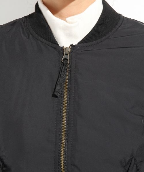 LOWRYS FARM（ローリーズファーム）の「☆WEB先行予約☆ＭＡ－１（ジャケット/アウター・レディース・オフ/ブラック/カーキ・Ｍ/Ｌ）」の7枚目の写真