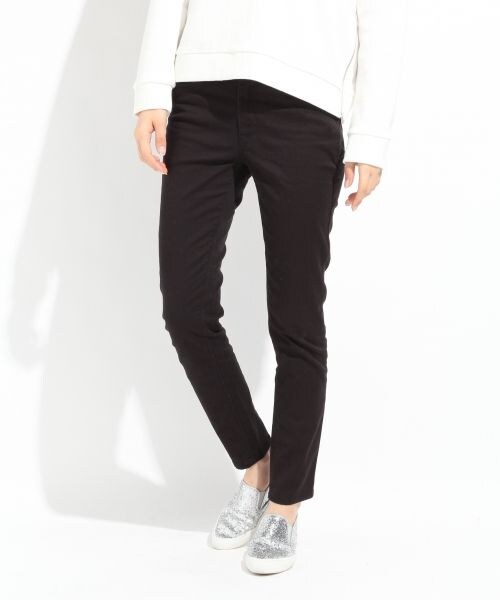 LOWRYS FARM（ローリーズファーム）の「☆WEB先行予約☆スーパーストレッチレギンス（パンツ・レディース・オフ/ブラック/ピンク/サックスブルー/ブルー/ネイビー・ＸＳ/Ｓ/Ｍ/Ｌ）」の2枚目の写真