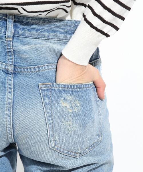 LOWRYS FARM(ローリーズファーム)の「☆WEB先行予約アイテム☆CONEクラッシュデニムパンツ(パンツ・レディース・オフ/ライトブルー・S/M/L)」の8枚目の写真