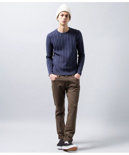 JUNRED（ジュンレッド）の「ニットライクスキニーパンツ（パンツ・メンズ・ブラック/グレー/グリーン系/ネイビー・0/1/2）」の14枚目の写真