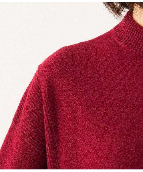 ADAM ET ROPE'（アダムエロペ）の「12Gウールニットワンピース（ワンピース/ドレス・レディース・ブラック/グレー/ワイン・38）」の8枚目の写真