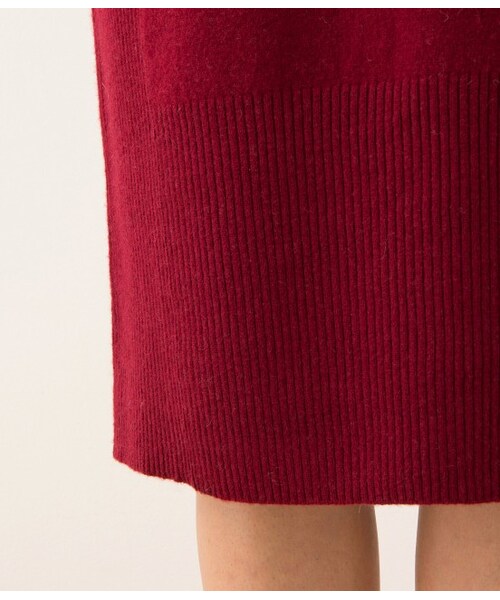 ADAM ET ROPE'（アダムエロペ）の「12Gウールニットワンピース（ワンピース/ドレス・レディース・ブラック/グレー/ワイン・38）」の10枚目の写真